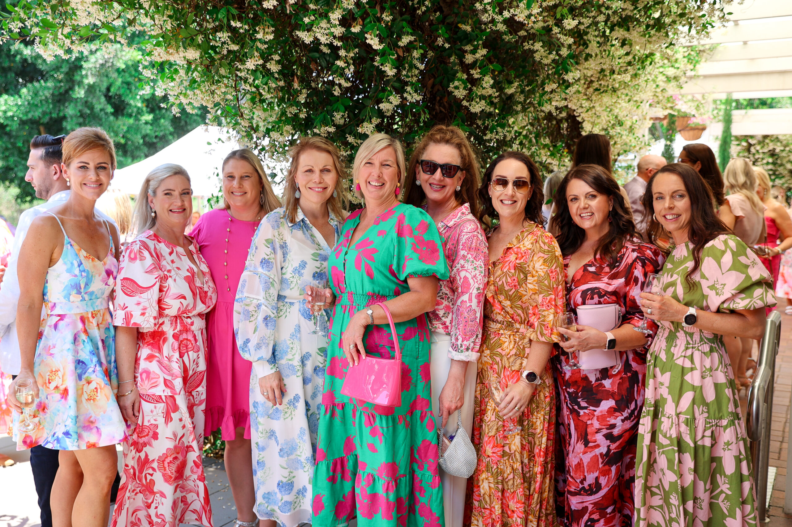 Group of women attending Go Pink Day 2024
